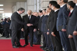Состоялась церемония официальной встречи Президента Азербайджана в Сербии