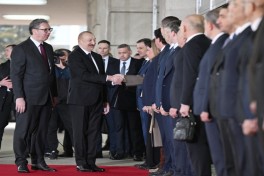 Состоялась церемония официальной встречи Президента Азербайджана в Сербии