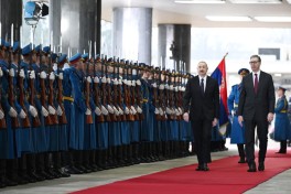 Состоялась церемония официальной встречи Президента Азербайджана в Сербии