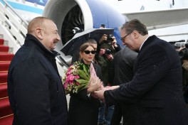 Президент Ильхам Алиев прибыл с официальным визитом в Сербию