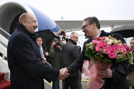 Президент Ильхам Алиев прибыл с официальным визитом в Сербию