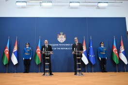 Президенты Азербайджана и Сербии выступили с заявлениями для прессы -ОБНОВЛЕНО-1 
