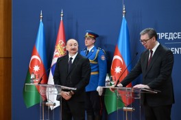 Президенты Азербайджана и Сербии выступили с заявлениями для прессы -ОБНОВЛЕНО-1 