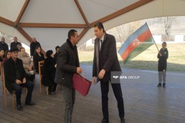 В Ходжалы прибыла очередная группа переселенцев, им вручены ключи от квартир-ОБНОВЛЕНО-1 -ФОТО -ВИДЕО 