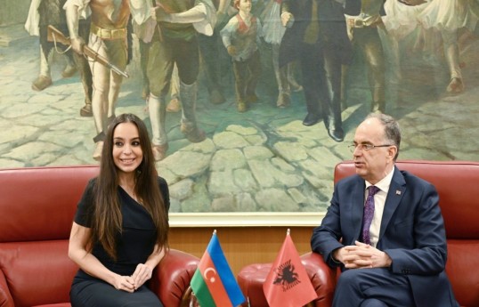 Лейла Алиева встретилась в Тиране с президентом Албании Байрамом Бегаем