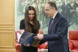 Лейла Алиева встретилась в Тиране с президентом Албании Байрамом Бегаем