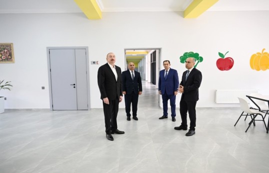 Президент Азербайджана принял участие в открытии Лянкяранского Государственного Центра профобразования