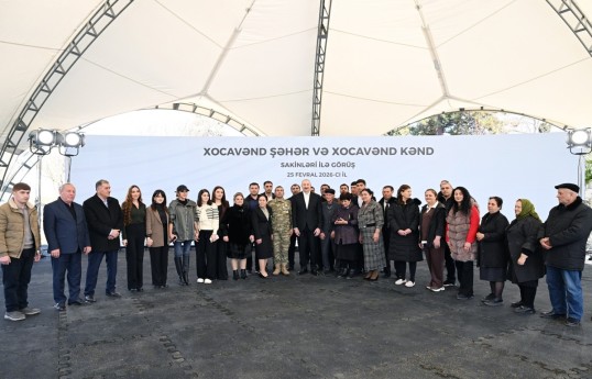 Президент Азербайджана ознакомился с проведёнными работами в городе Ходжавенд и встретился с жителями -ОБНОВЛЕНО 