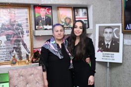 Лейла Алиева посетила семью Героя Отечественной войны Шахина Аллахъярова
