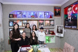 Лейла Алиева посетила семью Героя Отечественной войны Шахина Аллахъярова