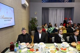 Лейла Алиева приняла участие в ифтаре в Губе