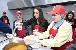 Лейла Алиева приняла участие в ифтаре в Губе