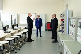 Президент Азербайджана принял участие в открытии Лянкяранского Государственного Центра профобразования