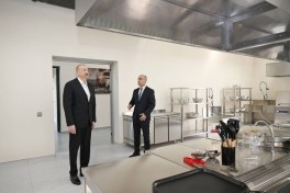 Президент Азербайджана принял участие в открытии Лянкяранского Государственного Центра профобразования