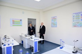 Президент Азербайджана принял участие в открытии Лянкяранского Государственного Центра профобразования