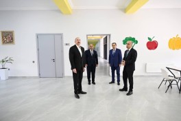 Президент Азербайджана принял участие в открытии Лянкяранского Государственного Центра профобразования