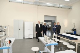 Президент Азербайджана принял участие в открытии Лянкяранского Государственного Центра профобразования