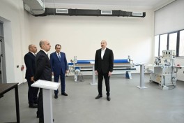 Президент Азербайджана принял участие в открытии Лянкяранского Государственного Центра профобразования