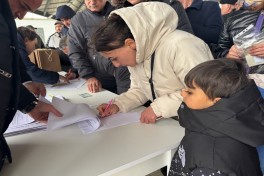 Группа переселенцев прибыла в село Хоровлу Джабраильского района, им вручены ключи от домов -ФОТО-ОБНОВЛЕНО 