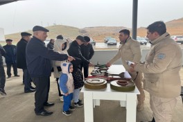 Группа переселенцев прибыла в село Хоровлу Джабраильского района, им вручены ключи от домов -ФОТО-ОБНОВЛЕНО 