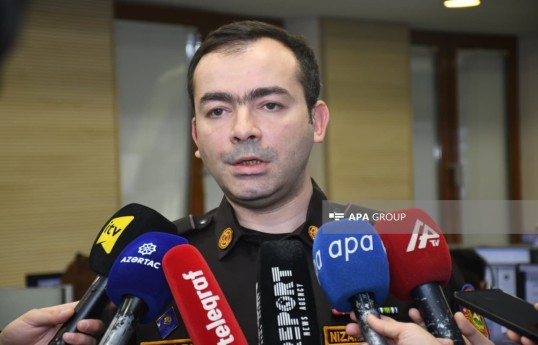 начальник Управления оперативного реагирования «112» МЧС майор Низами Асадов