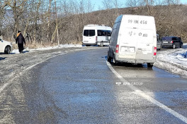 Транспортное движение по автомагистрали Баку—Шамахы—Евлах приостановлено из-за гололёда -ФОТО-ОБНОВЛЕНО 