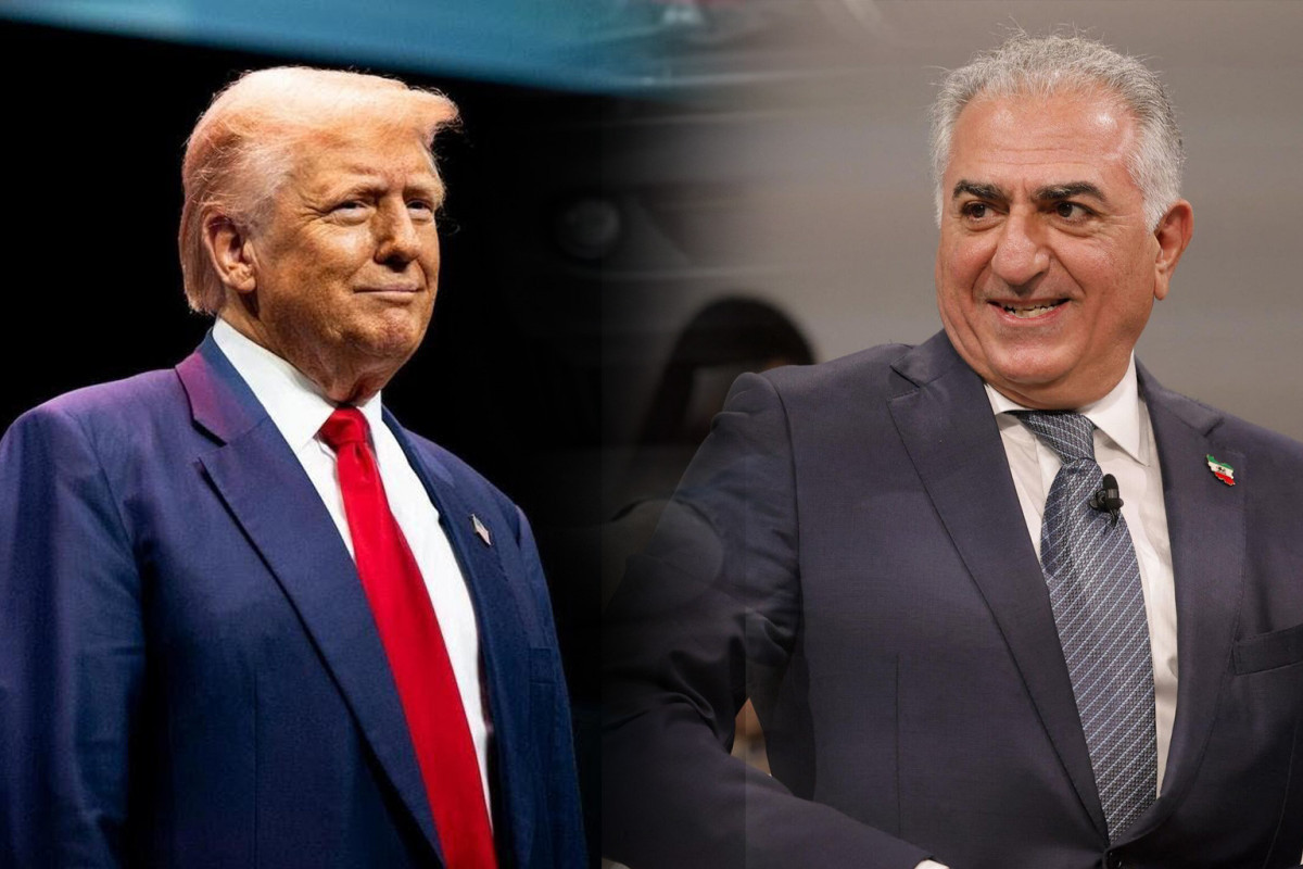 Президент США Дональд Трамп, сын иранского шаха Реза Пехлеви