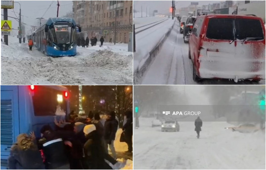 Снежная буря парализовала жизнь в Москве, въезд в столицу из регионов заблокирован-ВИДЕО 