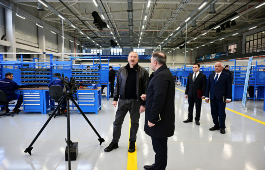 Президент Азербайджана принял участие в открытии после реконструкции Тертерского электромеханического завода-ОБНОВЛЕНО 