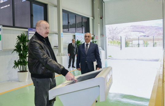 Президент Ильхам Алиев принял участие в открытии ГЭС «Гозлукёрпю» в Агдеринском районе-ОБНОВЛЕНО 