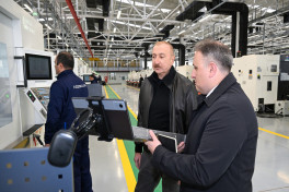 Президент Азербайджана принял участие в открытии после реконструкции Тертерского электромеханического завода-ОБНОВЛЕНО 