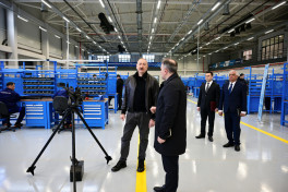 Президент Азербайджана принял участие в открытии после реконструкции Тертерского электромеханического завода-ОБНОВЛЕНО 