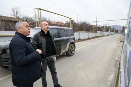 Президент Ильхам Алиев ознакомился с работами, проделанными в селе Ашагы Оратаг Агдеринского района -ОБНОВЛЕНО 