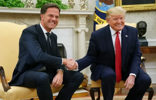 Генеральный секретарь НАТО Марк Рютте, президент США Дональд Трамп