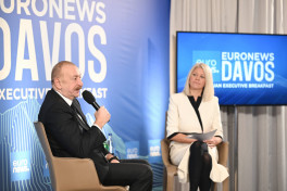 Президент Ильхам Алиев в Давосе дал интервью телеканалу «Euronews»-ФОТО-ОБНОВЛЕНО 