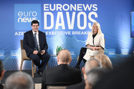 Президент Ильхам Алиев в Давосе дал интервью телеканалу «Euronews»-ФОТО-ОБНОВЛЕНО 