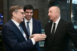 Президент Ильхам Алиев в Давосе дал интервью телеканалу «Euronews»-ФОТО-ОБНОВЛЕНО 