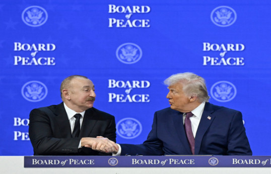 Президент Азербайджана Ильхам Алиев, Президент США Дональд Трамп