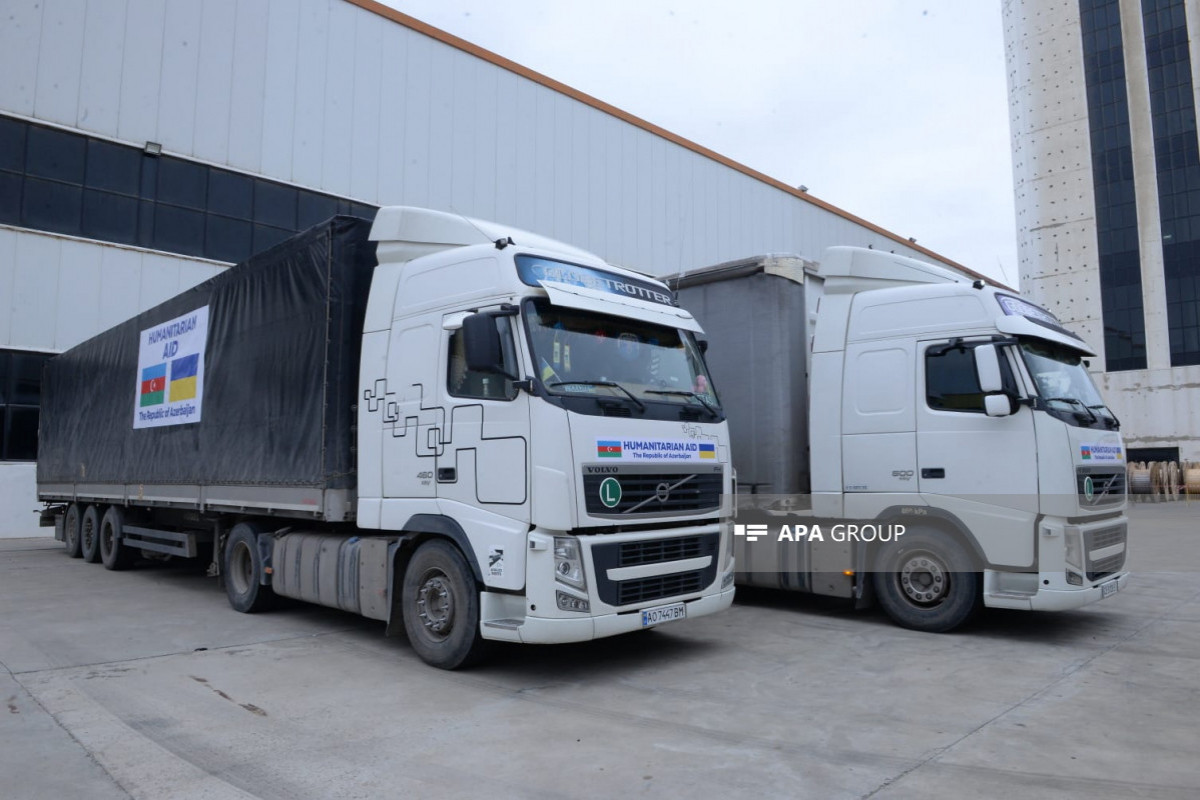 Из Азербайджана в Украину отправлена очередная партия гуманитарной помощи -ФОТО -ВИДЕО 
