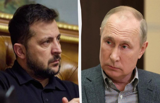 Президент Украины Владимир Зеленский, президент РФ, Владимир Путин