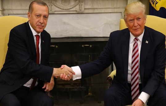Президент Турции Реджеп Тайип Эрдоган, президент США Дональд Трамп