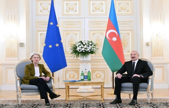 Президент Европейской комиссии Урсула фон дер Ляйен, Президент Азербайджанской Республики Ильхам Алиев