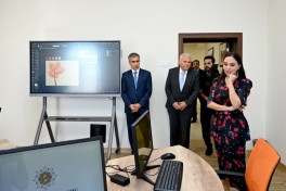 Лейла Алиева побывала в Шекинской городской Школе искусств-ФОТО 