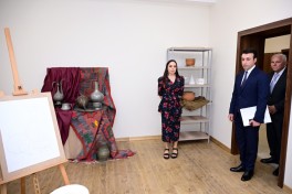 Лейла Алиева побывала в Шекинской городской Школе искусств-ФОТО 
