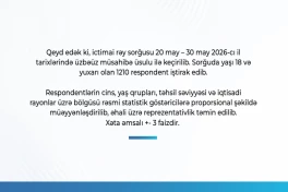 93,6 процента респондентов положительно оценивают деятельность Президента — ОПРОС 