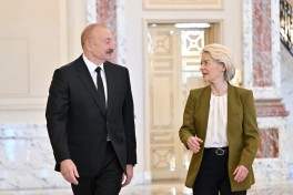 Президент Ильхам Алиев провёл встречу один на один с Президентом Еврокомиссии