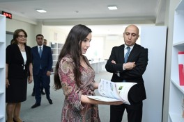 Лейла Алиева приняла участие в открытии здания школы в Евлахе-ФОТО 