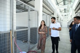 Лейла Алиева приняла участие в открытии регионального отделения Центра заботы о бездомных животных в Евлахе
