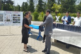 В город Ходжавенд прибыла очередная группа переселенцев, вручены ключи от квартир-ОБНОВЛЕНО-1-ФОТО 
