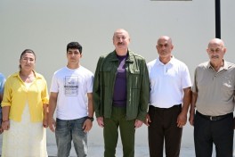 Президент Ильхам Алиев посетил село Гузейхырман Ходжавендского района -ФОТО 